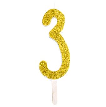 Picture of CANDLE GOLD NUMBER 3